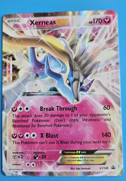 Xerneas EX Full Art Holo Shiny Black Star Promo Xy 149 Pokemon Card - Image 1