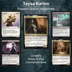 Teysa Karlov Aristocrats Magic Gathering Commander MTG sacrifice drain Deck EDH - Image 1