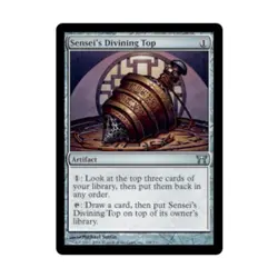 WOTC MtG Champions of Kamigawa Sensei's Divining Top (U) VG - Image 1