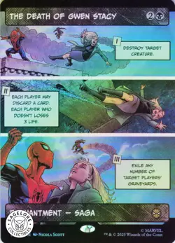 MTG The Death of Gwen Stacy (Borderless) (223) | NM Foil | Spider-Man {SPM} - Image 1
