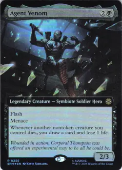 MTG Agent Venom (Extended Art) (255) | NM Foil | Spider-Man {SPM} - Image 2