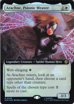 MTG Arachne, Psionic Weaver (Extended Art) (245) | NM Foil | Spider-Man {SPM} - Image 2