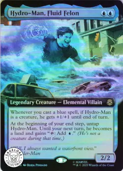 MTG Hydro-Man, Fluid Felon (Extended Art) (250) | NM Foil | Spider-Man {SPM} - Image 1