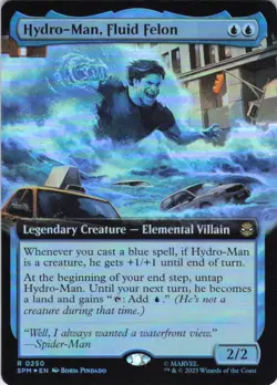 MTG Hydro-Man, Fluid Felon (Extended Art) (250) | NM Foil | Spider-Man {SPM} - Image 2