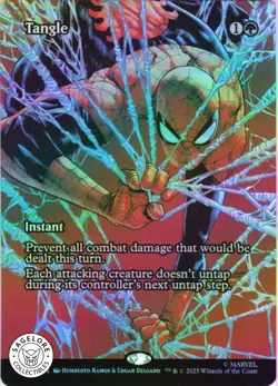 MTG Tangle (Borderless) (38) | NM Foil | Spider-Man Marvel Eternal {MAR} - Image 1