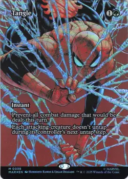 MTG Tangle (Borderless) (38) | NM Foil | Spider-Man Marvel Eternal {MAR} - Image 2