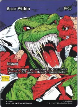 MTG Beast Within (Borderless) (33) | NM | Spider-Man Marvel Eternal {MAR} - Image 1