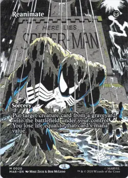 MTG Reanimate (Borderless) (20) | NM | Spider-Man Marvel Eternal {MAR} - Image 1
