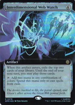 MTG Interdimensional Web Watch (Extended Art) (278) | NM Foil | Spider-Man {SPM} - Image 2