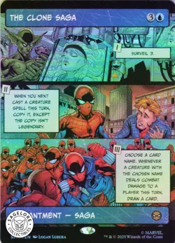 MTG The Clone Saga (Borderless) (219) | NM Foil | Spider-Man {SPM} - Image 1