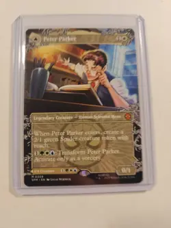 Mtg Peter Parker (0208) (Borderless) Amazing Spider-Man Reg Magic The Gathering - Image 1