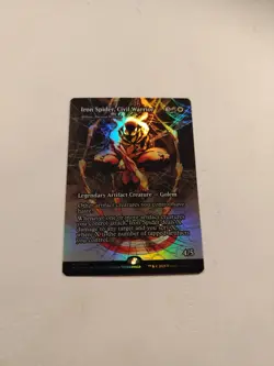 Foil MTG Marvel Universe IRON SPIDER, CIVIL WARRIOR Borderless Foil NM (0039) - Image 3