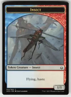 MTG Insect // Warrior Double-Sided Token T Hour of Devastation 12 // 17 LP - Image 1