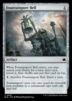 Fountainport Bell 245 BLB MTG Colorless Artifact Leal 2024 Common EN Draw - Image 1