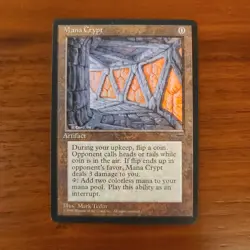 Mana Crypt Promo MTG, Magic the Gathering - Moderately Played - Image 1