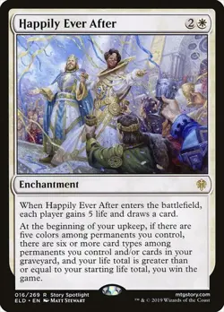 Happily Ever After Throne of Eldraine MTG MAGIC ENCHANTMENT #16 R O252 - Image 1