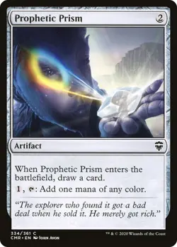 Prophetic Prism 334 CMR MTG Artifact Colorless Common Avon 2020 Draw Mana EN - Image 1