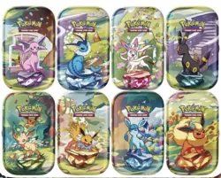 Pokemon Prismatic Evolutions Costco Mini Tin Cosmo Promo Cards (ONLY PROMOS(8)) - Image 1