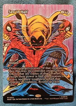 MTG Spiderman Saw in Half #21 Mythic Regular Single Card Wizards Of The Coast - Image 1