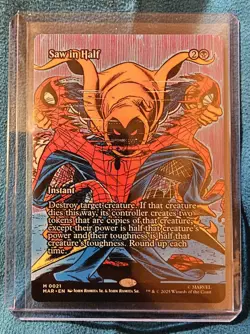 MTG Spiderman Saw in Half #21 Mythic Regular Single Card Wizards Of The Coast - Image 5