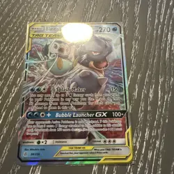 Pokemon TCG Blastoise Piplup GX Holo Card 38/236 Sm-Cosmic Eclipse Tag Team - Image 3
