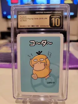 CGC 10 PRISTINE - 2019 Pokemon Old Maid PSYDUCK - Japanese Pokemon Card - Image 1