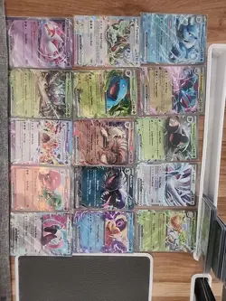 Lot Of 15 Double Rare Pokemon Cards Near Mint English - Image 1