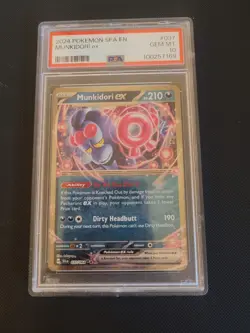 2024 Pokemon SFA EN Munkidori ex PSA 10 Gem Mint #037 Card - Image 1
