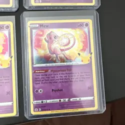 Pokemon TCG Celebrations Mew Holo Rare Card 011/025 NM Condition(lot Of 4) - Image 4