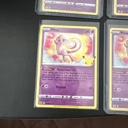 Pokemon TCG Celebrations Mew Holo Rare Card 011/025 NM Condition(lot Of 4) - Image 5