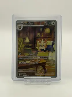 Pokemon TCG Herdier White Flare Illustration Rare Card 155/086 NM - Image 1