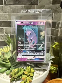 Pokemon TCG Shining Legends Mewtwo GX Secret Rare Card 78/73 - Image 1