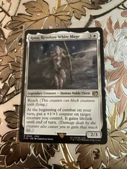 MTG Final Fantasy Rosa, Resolute White Mage 0555 Non-Foil - Image 1