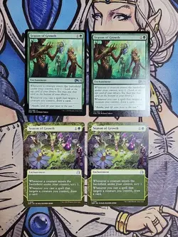 4x Season of Growth - NM/M Mixed Sets M20 Enchanting Tales MTG - Image 1