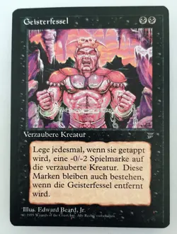 ►GEISTERFESSEL ►RENAISSANCE DEUTSCH 1995 ►NM ►SCHWARZ ►MAGIC ►MTG Spirit Shackle - Image 1