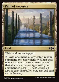 1x Path of Ancestry NM Eng MTG - Commander Dragonstorm - Image 1