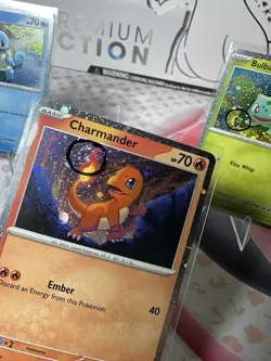SWIRL Pokemon 151 Promo Charmander, Squirtle, and Bulbasaur Cosmos Holo Set #2 - Image 2
