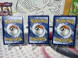 SWIRL Pokemon 151 Promo Charmander, Squirtle, and Bulbasaur Cosmos Holo Set #2 - Image 5