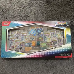 Pokemon TCG SV Prismatic Evolutions Lucario EX & Tyranitar EX Premium Collection - Image 1