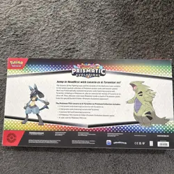 Pokemon TCG SV Prismatic Evolutions Lucario EX & Tyranitar EX Premium Collection - Image 2