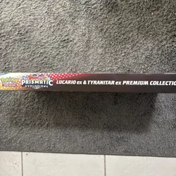 Pokemon TCG SV Prismatic Evolutions Lucario EX & Tyranitar EX Premium Collection - Image 3