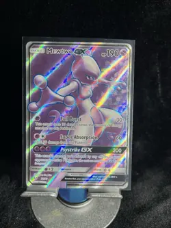 Mewtwo GX 72/73 Shining Legends Full Art Holo Pokemon TCG - NM - Image 3