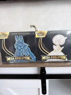Pokemon TCG Mega Evolution Pokemon Center Exclusive ETB Set of 2 Factory Sealed - Image 1