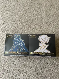 Pokemon Center Mega Evolution Gardevoir & Lucario ETB Elite Trainer Box Set Of 2 - Image 1