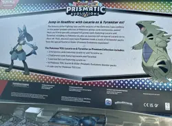 Pokemon Prismatic Evolutions Sams Club Lucario Tyranitar Premium Collection Box - Image 4