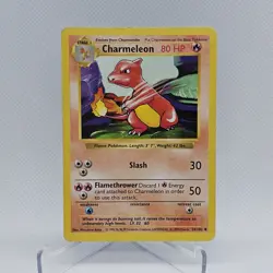 Pokemon WOTC - Base Set Shadowless Charmeleon - LP/MP #24/102 9556 - Image 1