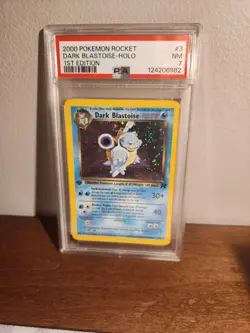 Dark Blastoise 3/82 1st Edition Holo Team Rocket Pokemon TCG PSA 7 - Image 3