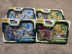 Pokemon TCG Leafeon/Glaceon V-Star Collection Boxes Lot of 2 - Sealed Mint Boxes - Image 1