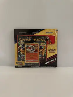 Pokemon Crown Zenith Pin Collection - Cinderace - Factory Sealed - Image 1