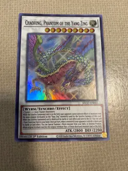 Yu-Gi-Oh! chaofeng, phantom of the yang zing mint super rare 1st ed KICO-EN041 - Image 1